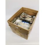 BOX OF LOOSE STAMPS, IN PACKETS AND ON CARDS,