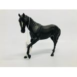 A BESWICK "BLACK BEAUTY" HORSE FIGURE IN MATT BLACK NO.