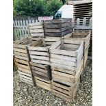 20 X WOODEN CRATES