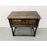 A SINGLE DRAWER BUFFET PARTLY MADE OF C17 ELEMENTS,