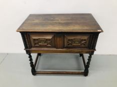 A SINGLE DRAWER BUFFET PARTLY MADE OF C17 ELEMENTS,