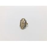 LADIES DESIGNER 9CT GOLD RING WITH WOVEN DESIGN