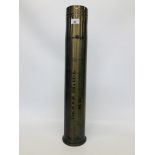 LARGE BRASS MILITARY SHELL