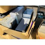 PALLET CONTAINING A LARGE QUANTITY STORAGE BOXES INCLUDING CDS, STORAGE FILES ETC.