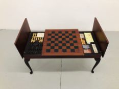 MAHOGANY FINISH GAMES TABLE