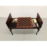 MAHOGANY FINISH GAMES TABLE