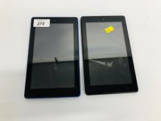 2 X AMAZON KINDLE FIRES (1 A/F) - SOLD AS SEEN
