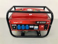 WURZBURG W-8500 GENERATOR WITH KEYS - SOLD AS SEEN