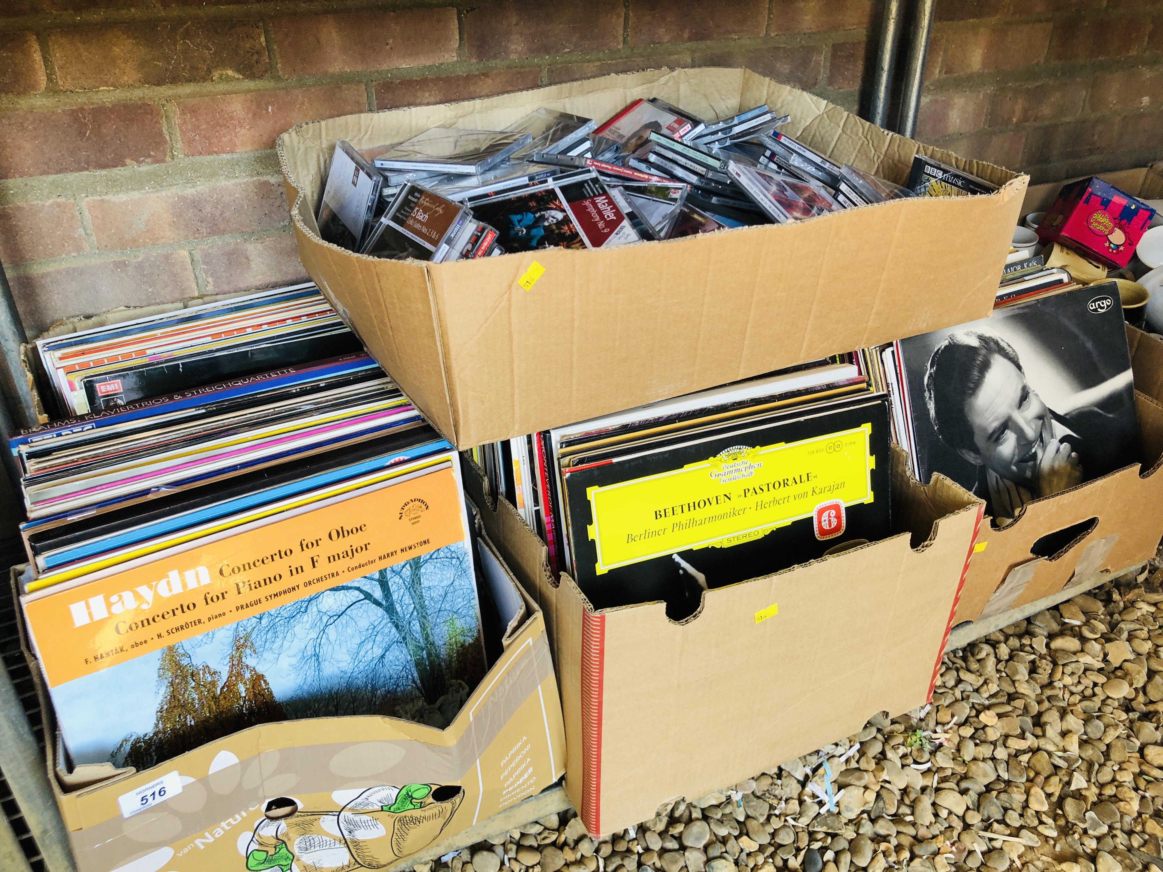 7 BOXES CLASSICAL LP & 78 RPM RECORDS & CD'S