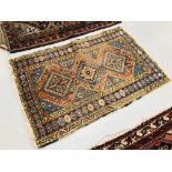 3 X ETHNIC RUGS (VARYING DEGREE OF WEAR TO ALL RUGS)