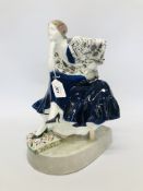 GOLDSCHEIDER FIGURE OF LADY A/F