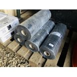 4 ROLLS 30M X 450MM POLYTHENE DAMP PROOF COURSE