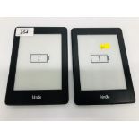 2 X AMAZON KINDLE PAPERWHITES - SOLD AS SEEN