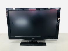 SHARP AQUOS 42" COLOUR TELEVISION MODEL LC-42XDIE - SOLD AS SEEN