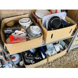 5 X BOXES OF GOOD QUALITY KITCHENALIA