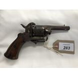 ANTIQUE PIN FIRE REVOLVER (COLLECTOR'S ITEM ONLY - NO LICENCE REQUIRED)