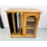 HONEY PINE MUSIC CABINET