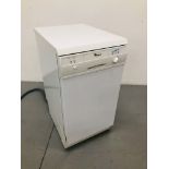 A WHIRLPOOL SLIMLINE DISHWASHER