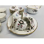 18 PIECE C19 LATE PART HAND PAINTED TEA SERVICE