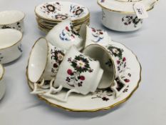 18 PIECE C19 LATE PART HAND PAINTED TEA SERVICE