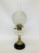 A DUPLEX OIL LAMP,