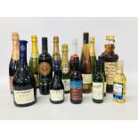 3 X 750ML MOSCATEL DESERT WINE, 5 VARIOUS BOTTLES SPARKLING WINE 375ML BOTTLE DEVANOGE CHAMPAGNE,