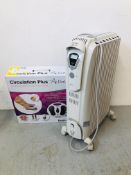 DELONGHI DRAGON 3 DIGITAL ELECTRIC HEATER + CIRCULATION PLUS BY BODI-TEK (BOXED) - SOLD AS SEEN