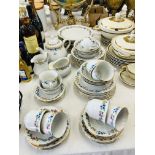 "THUN" 54 PIECE FLORAL PATTERN TEA & DINNERWARE