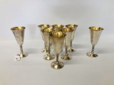 SET OF 8 CASA PUPO PLATED GOBLETS