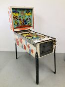 A BALLY 1960S MAD WORLD 744 2 PLAYER PINBALL MACHINE,