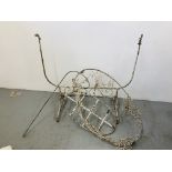 VINTAGE METAL FRAMED CRADLE (IN NEED OF RESTORATION)