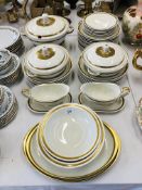 EXTENSIVE "WEIMAR" FEODORA 8139 DINNERWARE TO INCLUDE TUREENS, PLATES,