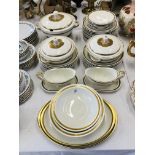 EXTENSIVE "WEIMAR" FEODORA 8139 DINNERWARE TO INCLUDE TUREENS, PLATES,