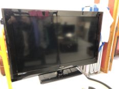 TECHNICA 32" FLAT SCREEN TV WITH PHILIPS DVD PLAYER - SOLD A SEEN