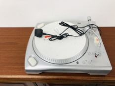 AN "ION" USB ENABLED BELT DRIVE TURNTABLE - SOLD AS SEEN