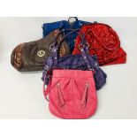 5 X DESIGNER HANDBAGS MARKED MAKOWSKY, FAYE,