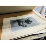 15 ORIGINAL WORKS + FOLIO OF STUDY PRINTS