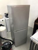 SILVER FINISH BEKO FRIDGE FREEZER - SOLD AS SEEN