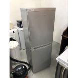 SILVER FINISH BEKO FRIDGE FREEZER - SOLD AS SEEN