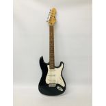 ENCORE ELECTRIC GUITAR WITH BLACK GLOSS FINISH - SOLD AS SEEN
