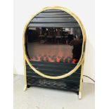 DIMPLEX OVAL SHAPE LIVING FLAME EFFECT ELECTRIC FIRE - SOLD AS SEEN
