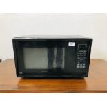 KENWOOD 25 LITRE BLACK CONVENTIONAL MICROWAVE WITH INSTRUCTION MANUAL - SOLD AS SEEN