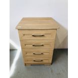 MODERN LIMED FINISH 4 DRAWER CHEST