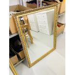 LARGE MODERN ORNATE MIRROR WITH BEVELLED GLASS