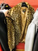 5 X DESIGNER COATS AND JACKETS MARKED DENNIS BASSO OF VARYING STYLES,