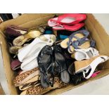3 X LARGE BOXES OF LADIES DESIGNER FOOTWEAR TO INCLUDE MANY STYLES,
