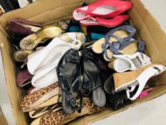 3 X LARGE BOXES OF LADIES DESIGNER FOOTWEAR TO INCLUDE MANY STYLES,