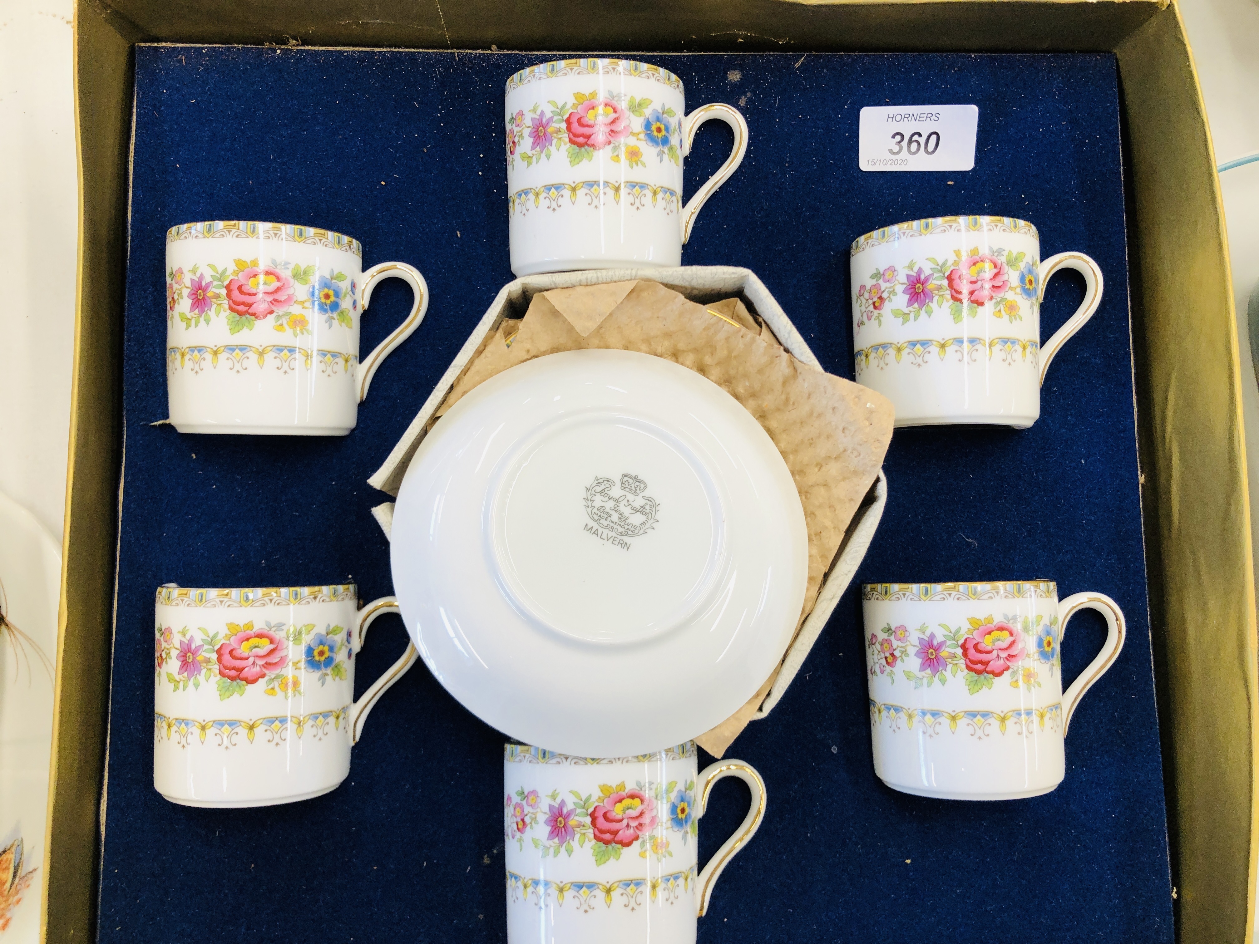 ROYAL GRAFTON "MALVERN" 12 PIECE COFFEE SET (BOXED) AND THREE PIECES OF MINTON HADDON HALL WARE TO - Image 4 of 4