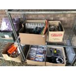 SIX BOXES HOUSEHOLD SUNDRIES AND ELECTRICALS TO INCLUDE JVC TELEVISION, JVC DVD PLAYER,