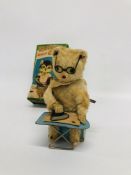 A 1950'S JAPANESE WIND UP CAT TOY "IRONING CAT" IN ORIGINAL BOX